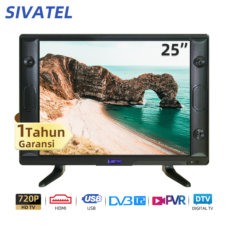 Sivatel TV LED Digital 25Inch Digital  TV Led Meriah TV HD Ready TV Digital 24 /25 Inch Televisi Mur