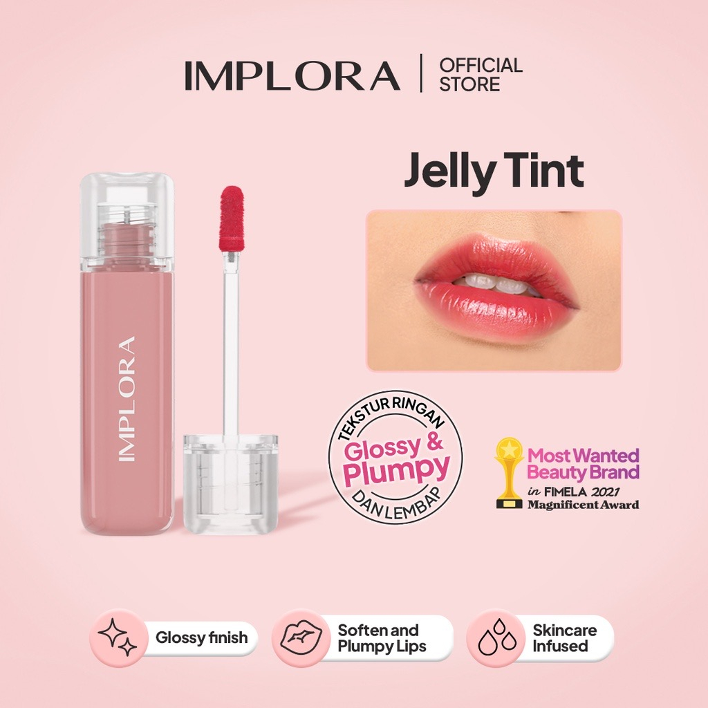 Implora Jelly Tint Liptint Tahan Lama Transferproof Kissproof BPOM