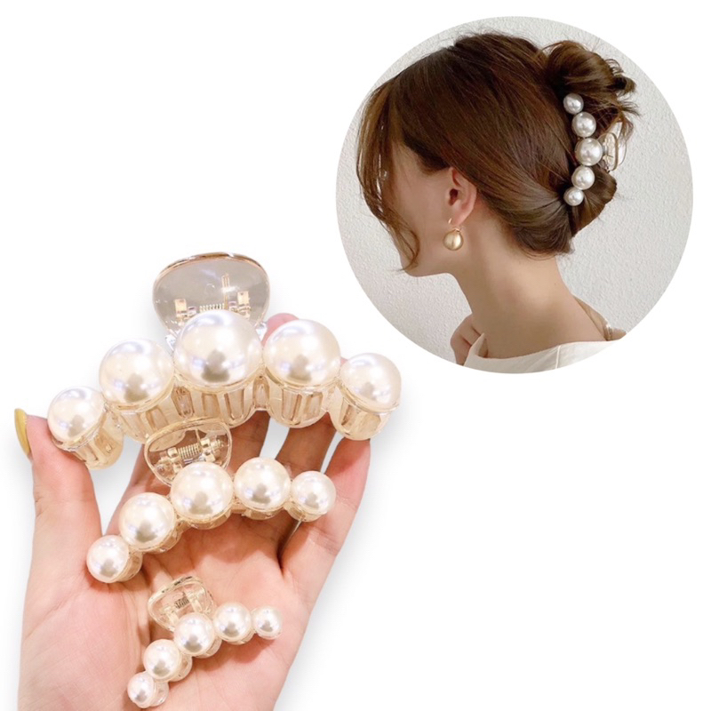 Jedai Korea Mutiara Akrilik Pearl Jepitan Rambut Jepit Badai Korean Hairpin