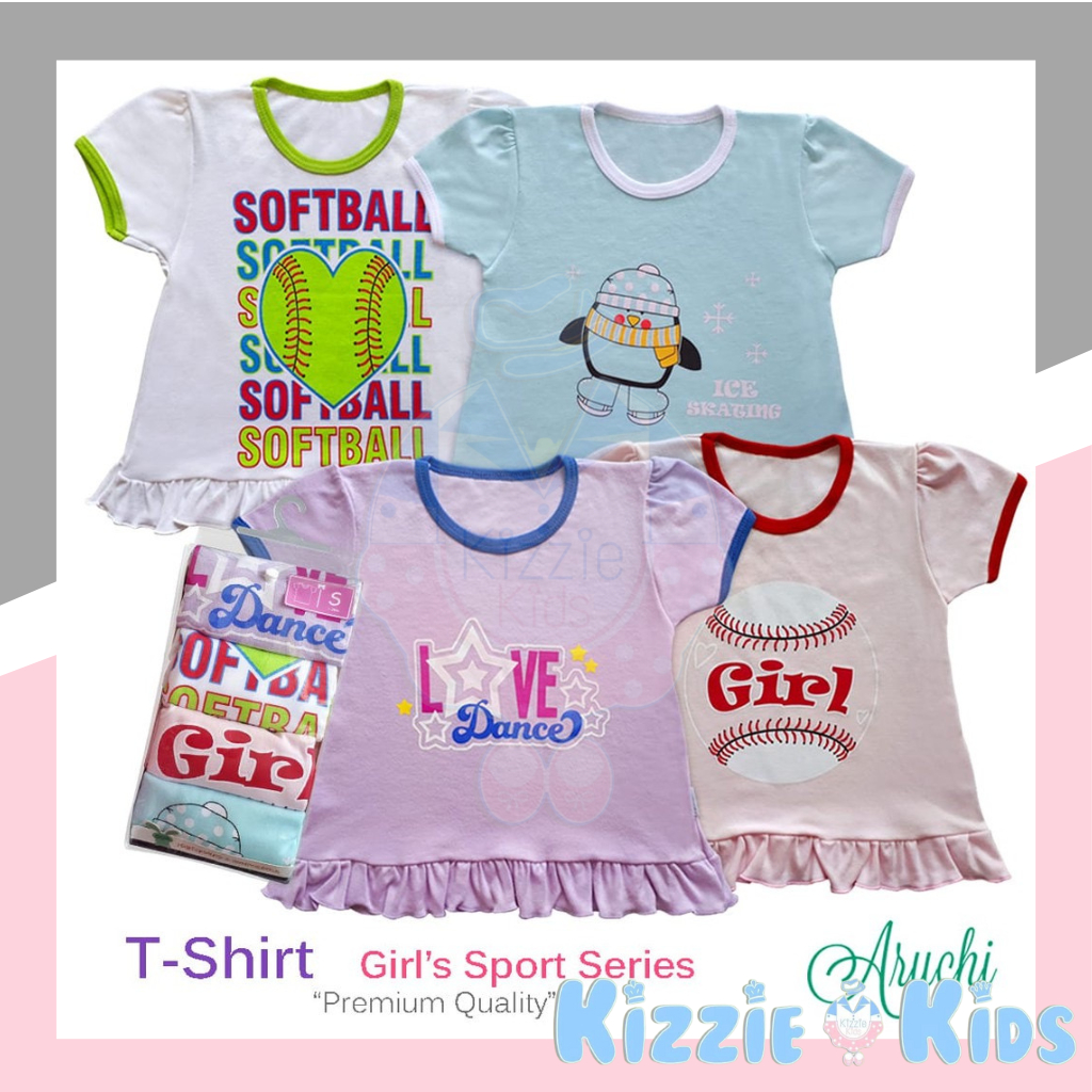 Aruchi T-Shirt Premium Boy/Girl Series Isi 4cs