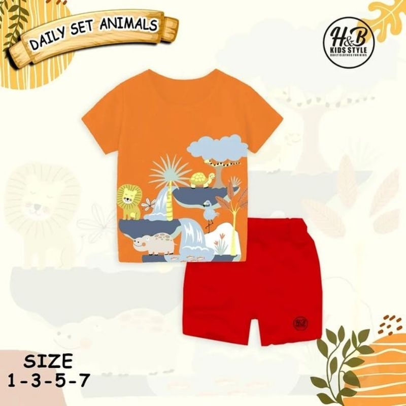 SETELAN DAILY ANIMAL BY H&amp;B