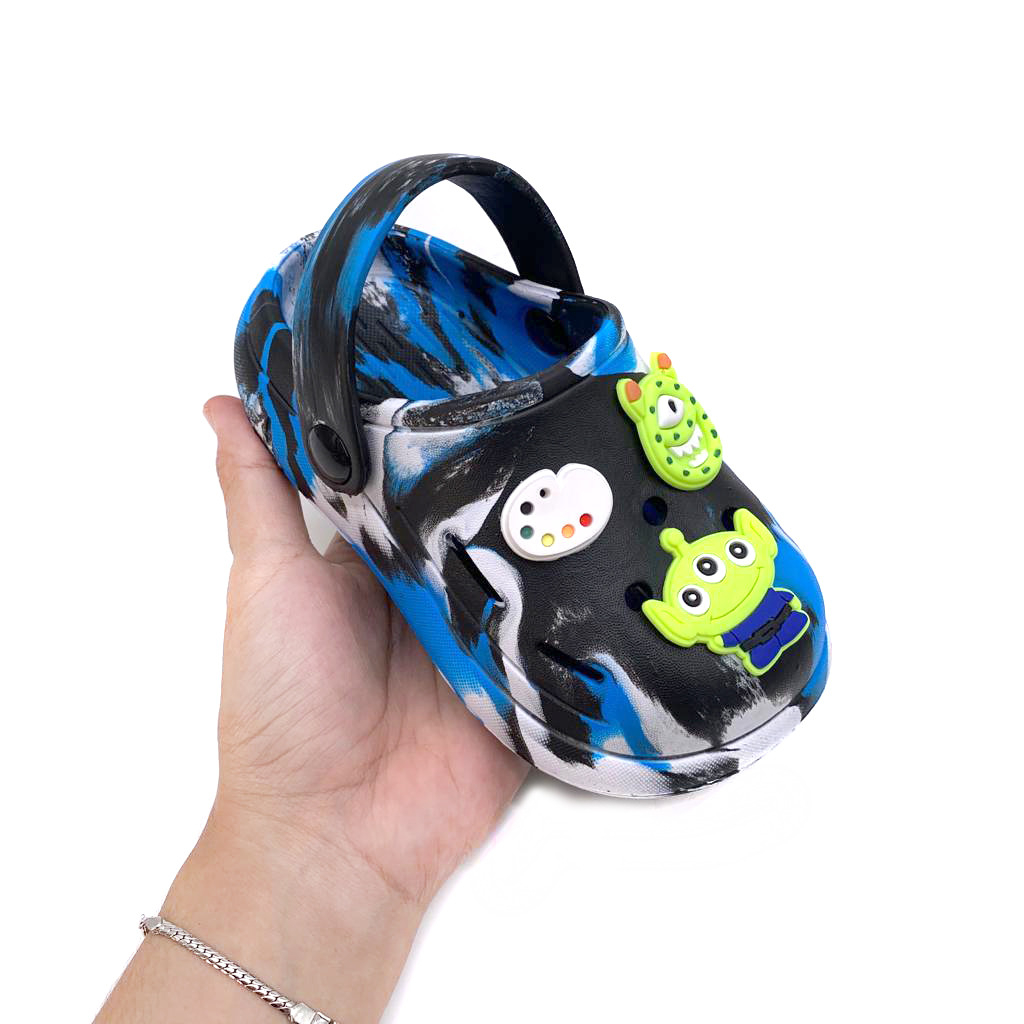 Sandal Selop Anak Sandal Baim Karakter Lucu Terbaru Kekinian Motif Loreng Uk.20-31