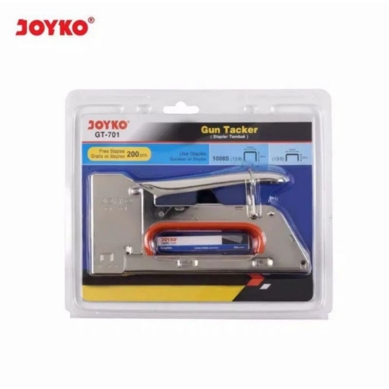 JOYKO GT701 &amp; BONUS REFILL STEPLES STAPLER TEMBAK BESI GUN TACKER 701