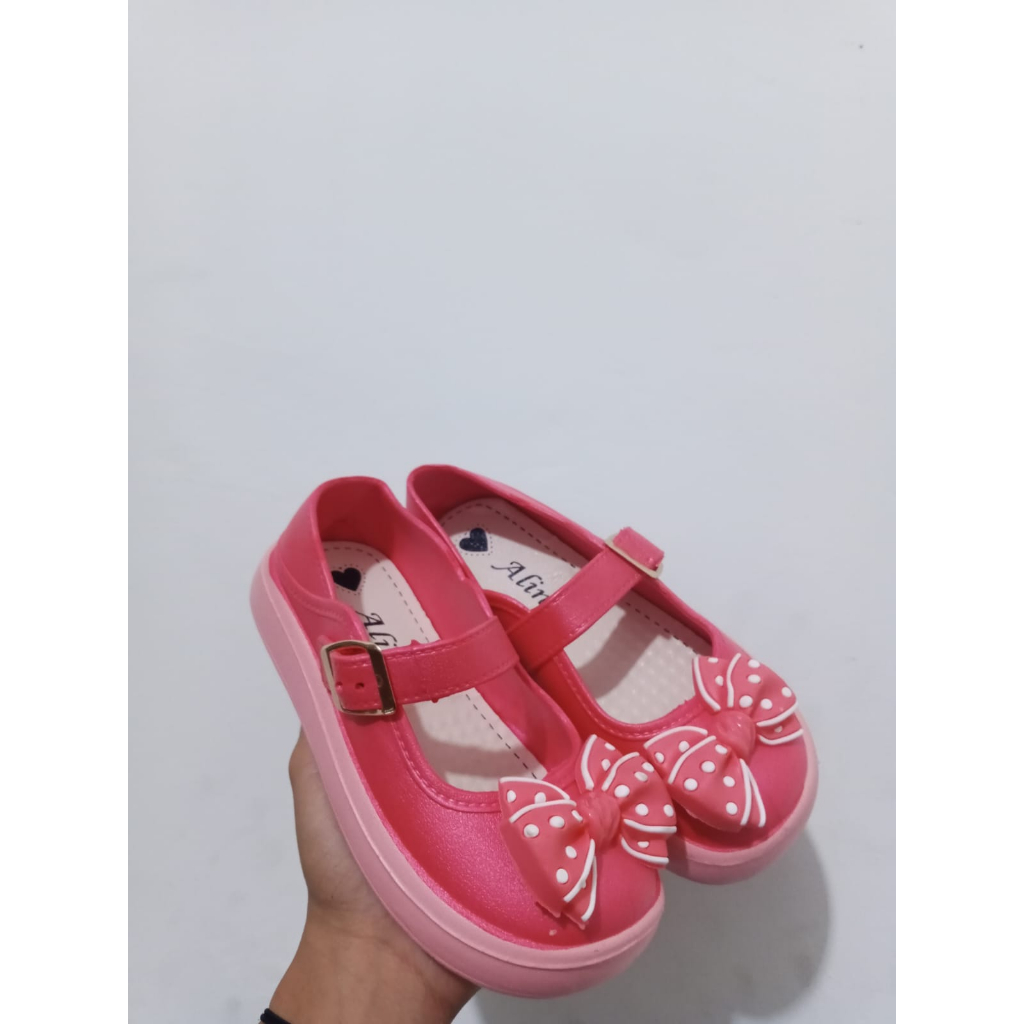 TERBARUU!!! Sepatu FlatsShoes anak Perempuan Anti Lecet Motif Pita Import 601-S/601-M (24-35) Sepatu Flatshoes Anti Lecet