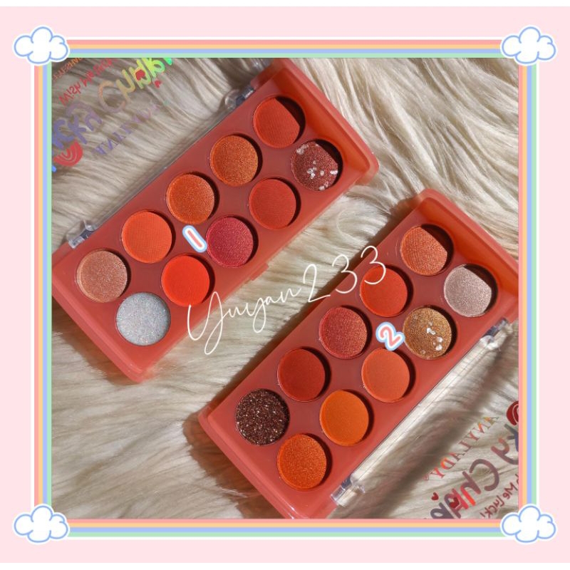 PROMO!!EYESHADOW PALETTE ANYLADY BUBBLE/LUCKY 10 COLORS 989/992