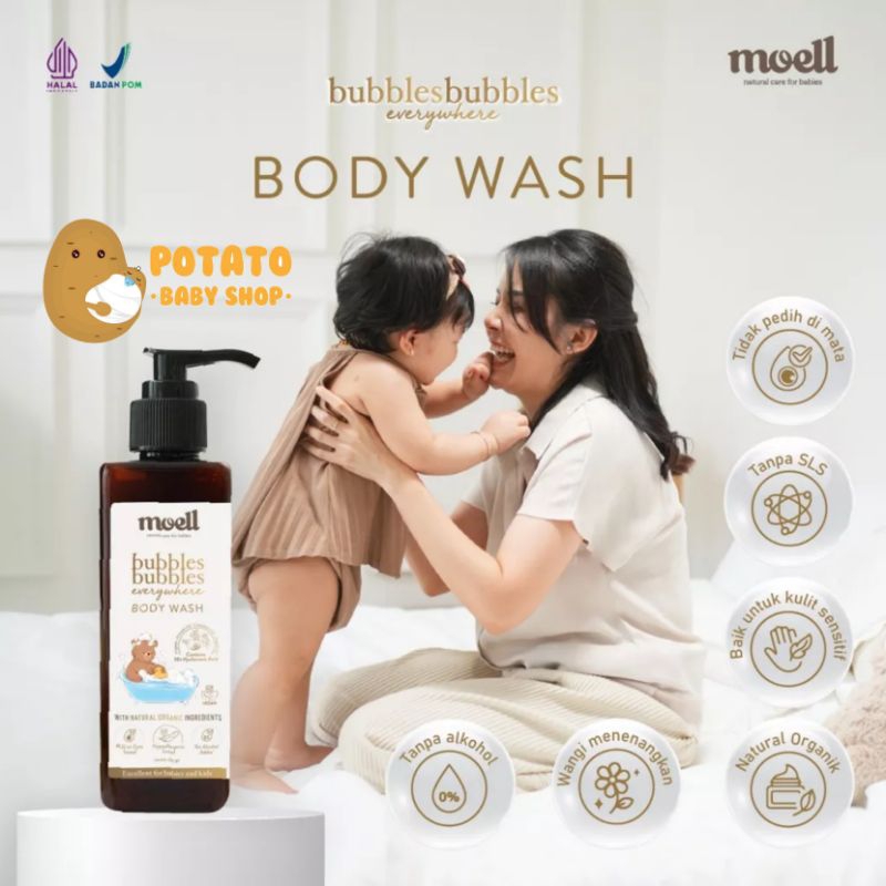 Moell Bubbles Bubbles Everywhere Body Wash - Sabun Mandi Bayi