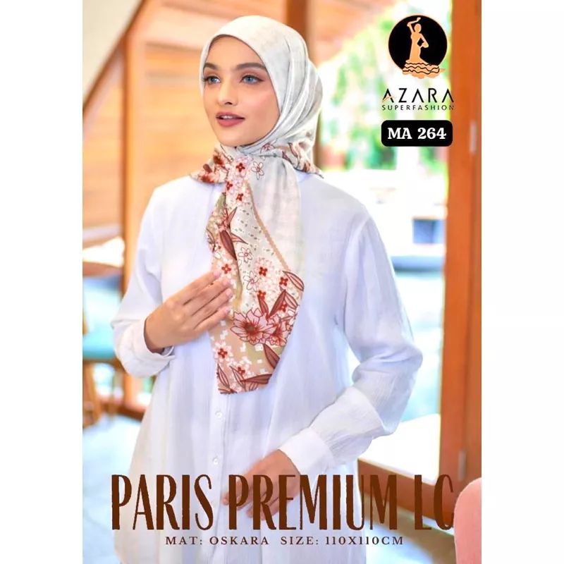 Jilbab Segi Empat Paris Premium Motif