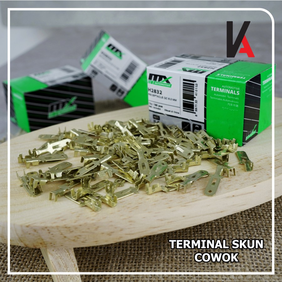 TERMINAL SKUN GEPENG COWOK MALE MX H2832 ISI 150PCS