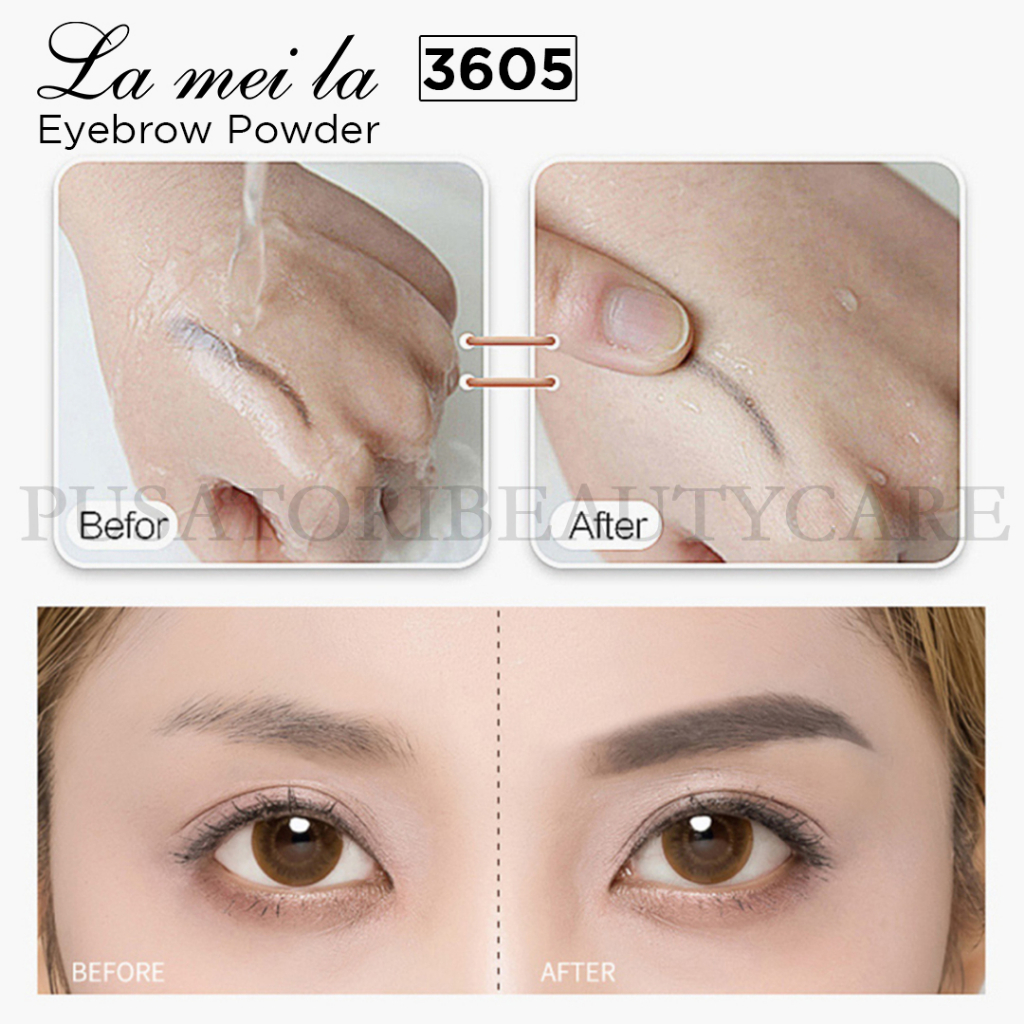 LAMEILA 3605 3 Color Eyebrow Powder Waterproof Bedak alis 3 Warna