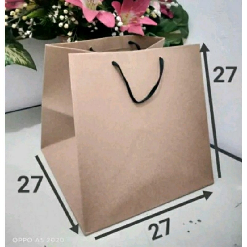 

Paperbag Tas Kertas Packing Coklat Souvenir Olshop 27 x 27 x 27