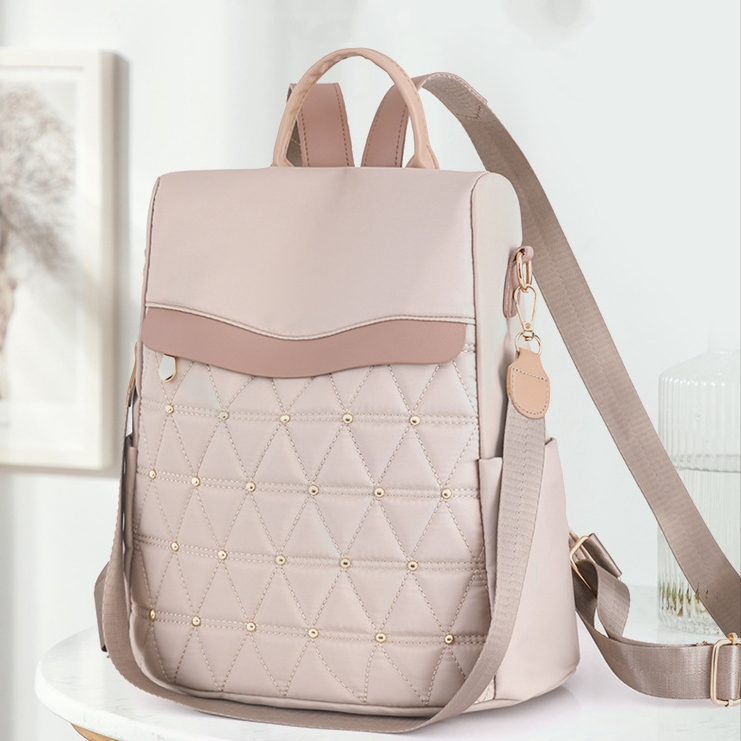 TAS RANSEL WANITA KOREA IMPORT ANTI AIR KREM CARDEA TA820P3 BACKPACK CEWEK GENDONG PUNGGUNG SEKOLAH KULIAH KERJA BRANDED REMAJA KEKINIAN SIMPLE CASUAL MURAH PREMIUM