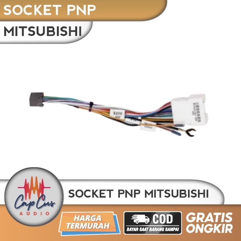 KABEL SOCKET PNP HEAD UNIT ANDROID MITSUBISHI / SOKET PNP HEAD UNIT MITSUBISHI / KABEL PNP MITSUBISH