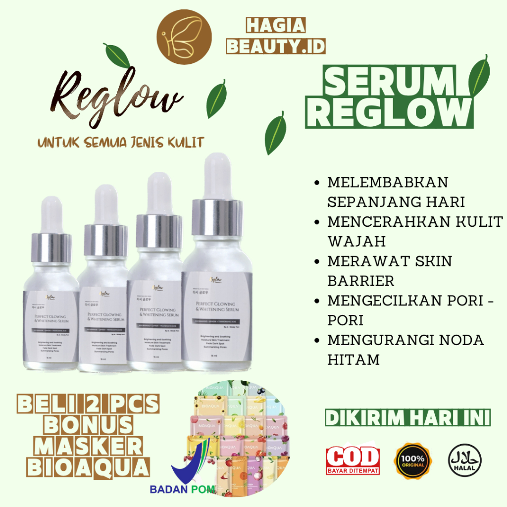 AGEN RESMI - PAKET SKINCARE WAJAH SENSITIF DAN KERING - REGLOW SKIN TREATMENT - SKINCARE  DOKTER SHINDY PUTRI