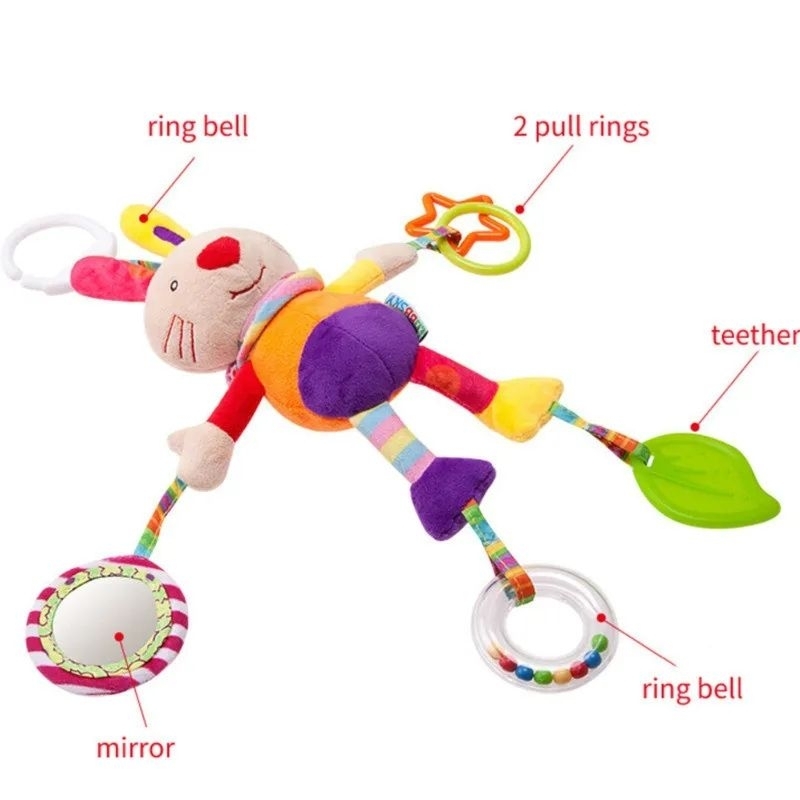 Baby Hanging Toys BBSKY and Dolery Doll Rattle Bayi Rattle Baby Boneka Bayi Mainan Bayi Gantung Boneka Newborn Mainan Newborn Mainan Sensorik Bayi