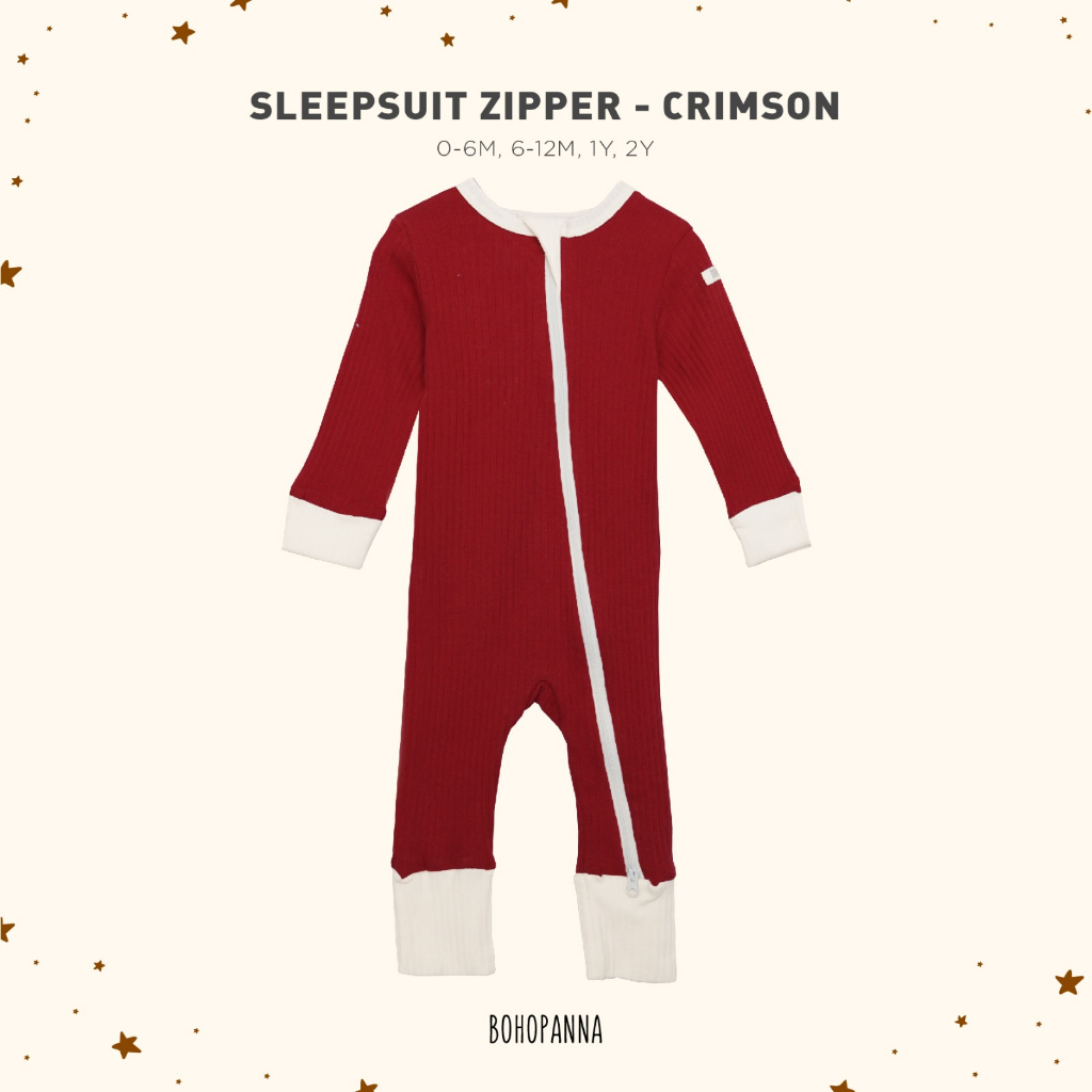 BOHOPANNA - SLEEPSUIT ZIPPER - Baju Tidur Bayi