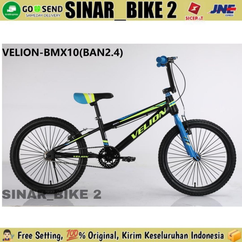 Sepeda Bmx Anak Laki Ukuran 20 Inch  VELION 2410 Ban 2.40