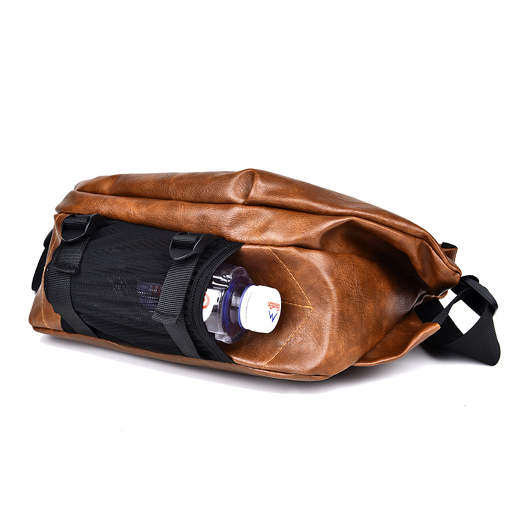 WEIXIER D265 Tas Selempang Pria Kulit Waistbag Anti Air Premium