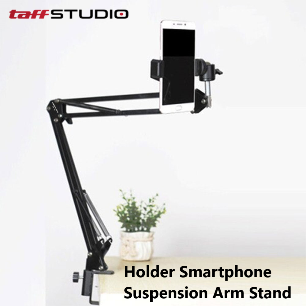 TaffSTUDIO Smartphone Holder Suspension Boom Scissor Arm Stand - NB-35 - Black