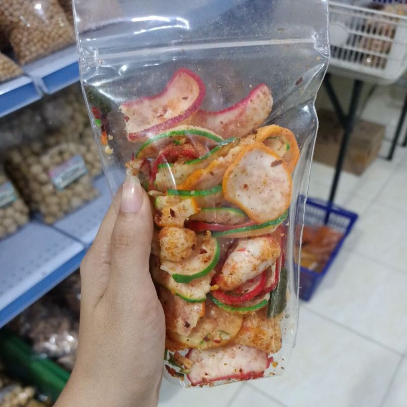 

Ready Medan,kerupuk seblak daun jeruk/kerupuk seblak pedas/kerupuk seblak