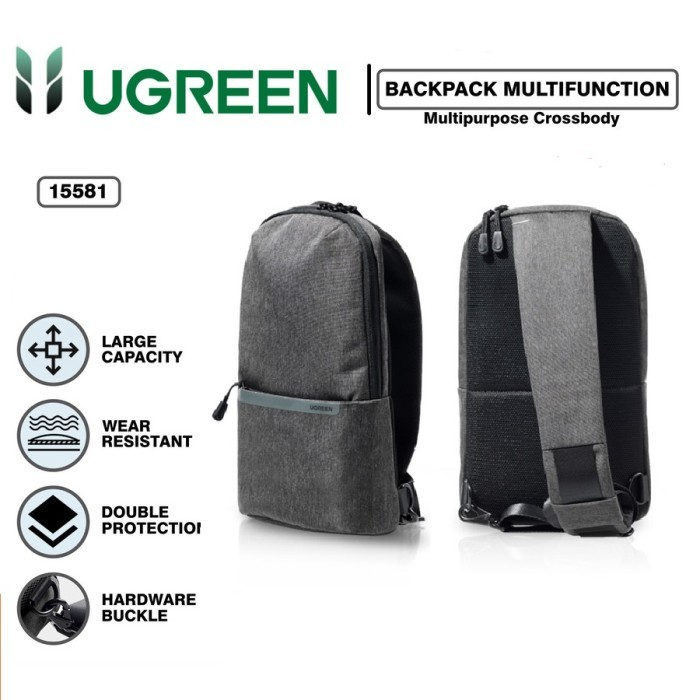 UGREEN Tas Slempang Crossbody Sling Bag Pria Wanita Multifungsi - 15581