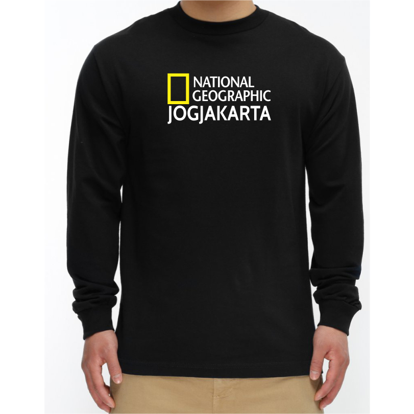 T-SHIRT KAOS LENGAN PANJANG NATIONAL GEOGRAPHIC JOGJAKARTA