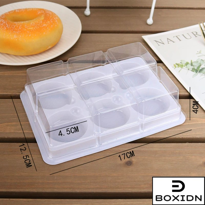 Tray Mooncake isi 6 mooncake 50gr Gold Mika Mooncake Motif Bunga Case Kue Bulan Box Mooncake Mika Pu