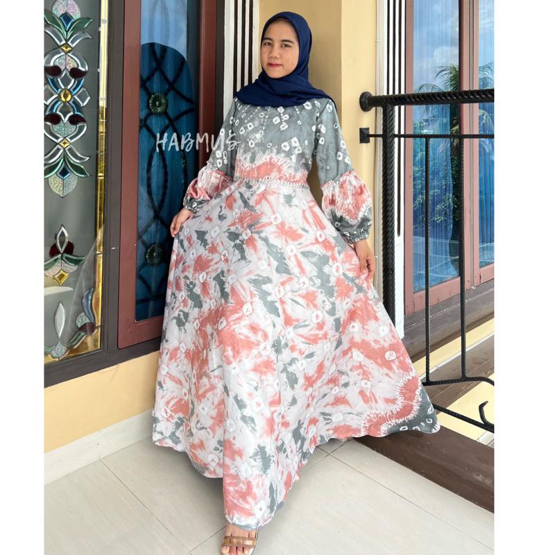 GAMIS JUMPUTAN PALEMBANG ASLI SUTRA SILK PECAH 8