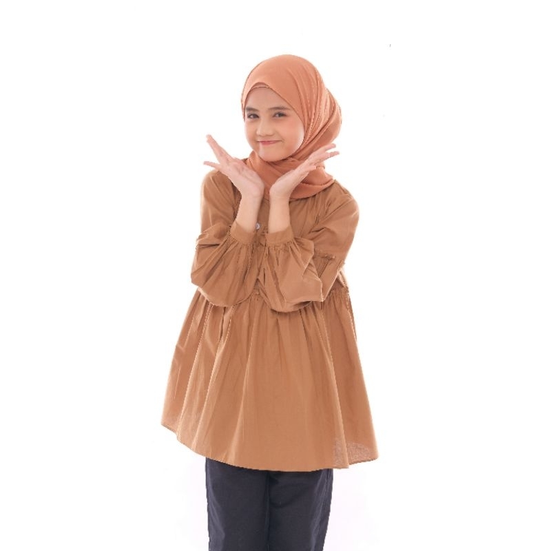 Baju Atasan Anak Perempuan Blouse Kemeja Dress Tanggung Usia 5 Sampai 14 Tahun