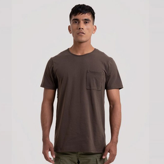 Greenlight Kaos Lengan Pendek Pria Polos Saku Depan Katun T-Shirt Casual Atasan Baju Basic 140223