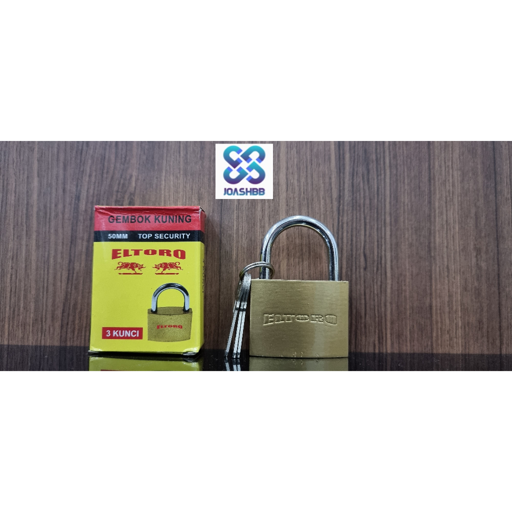 Gembok Besi Kuning ELTORO 20mm 25mm 32mm 38mm 50mm / Padlock Kuning ELTORO