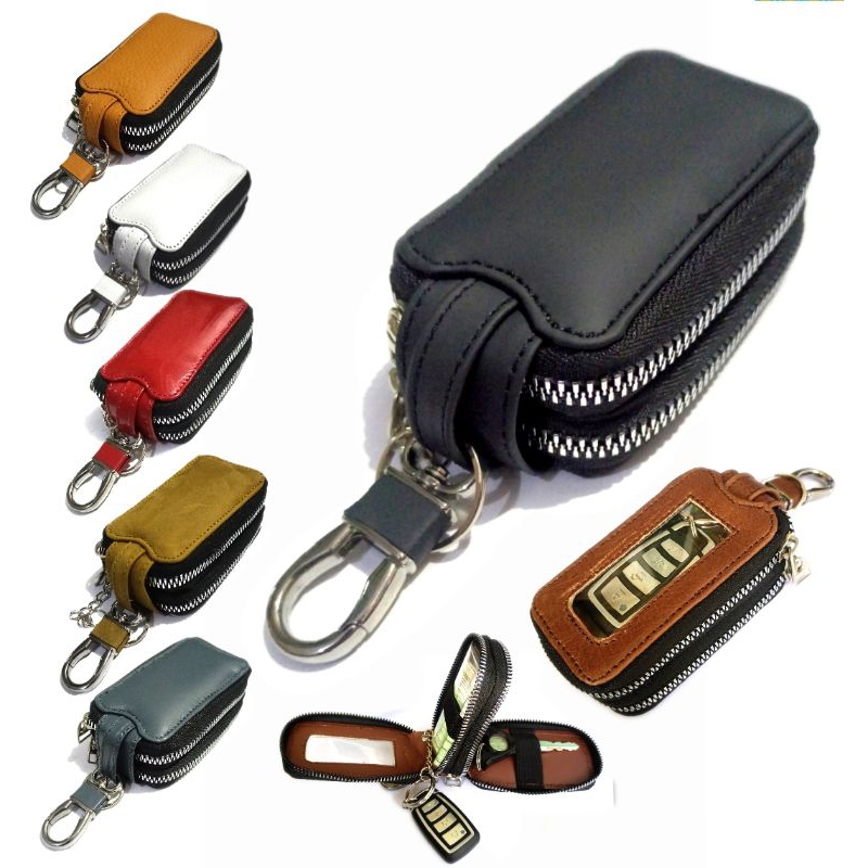dompet kunci remote keyless dan stnk tranparan mobil kulit asli double sleting universal Honda Suzuki Daihatsu toyota Mitsubishi Nissan ford Hyundai wuling Mazda bmw kia