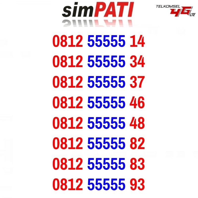 Simpati 11 Digit Nomor Cantik 4G LTE