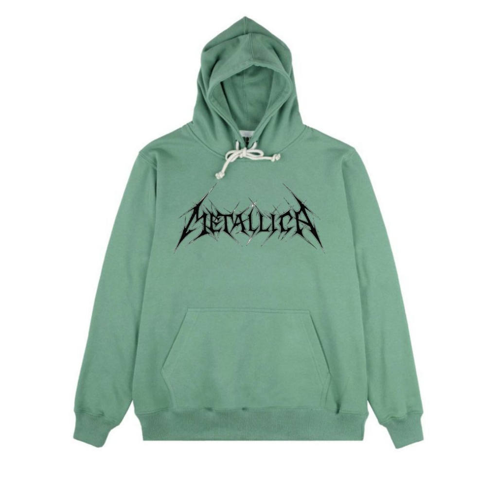 COD - Jaket Sweater Hoodie Pullover Sage Green Metalica SIg Dop M.L.XL.XXL Original Distro