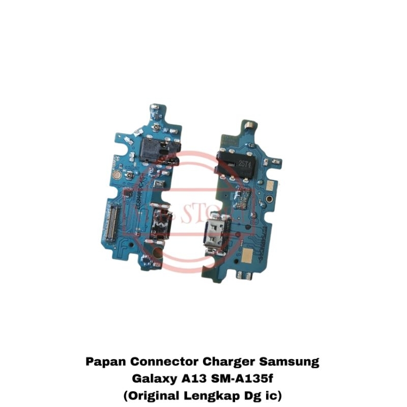 Papan Connector Charger Samsung Galaxy A13 A135F Flexible Konektor / Pcb Con Cas Original