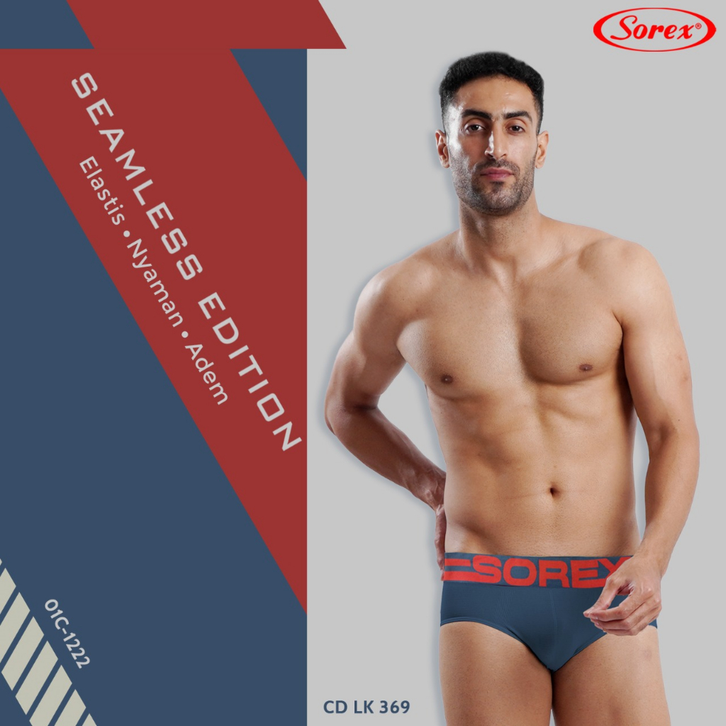 (1biji) Cd Pria Sorex 369 Rajut Seamless |tp