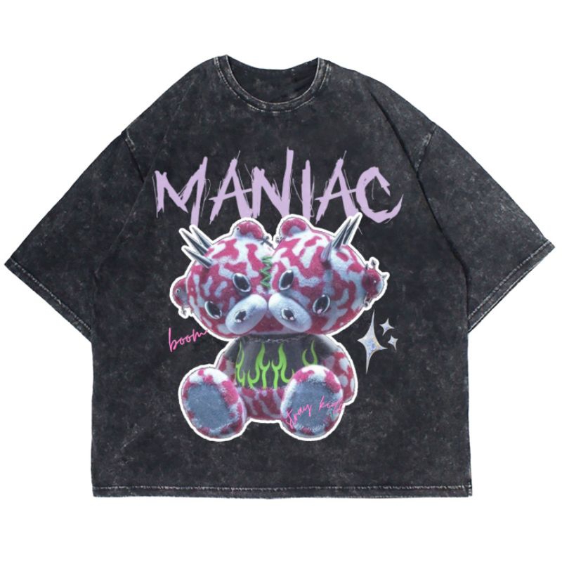 Patternmerch "stray kids maniac" Oversize T-shirt | washed tee | kaos vintage