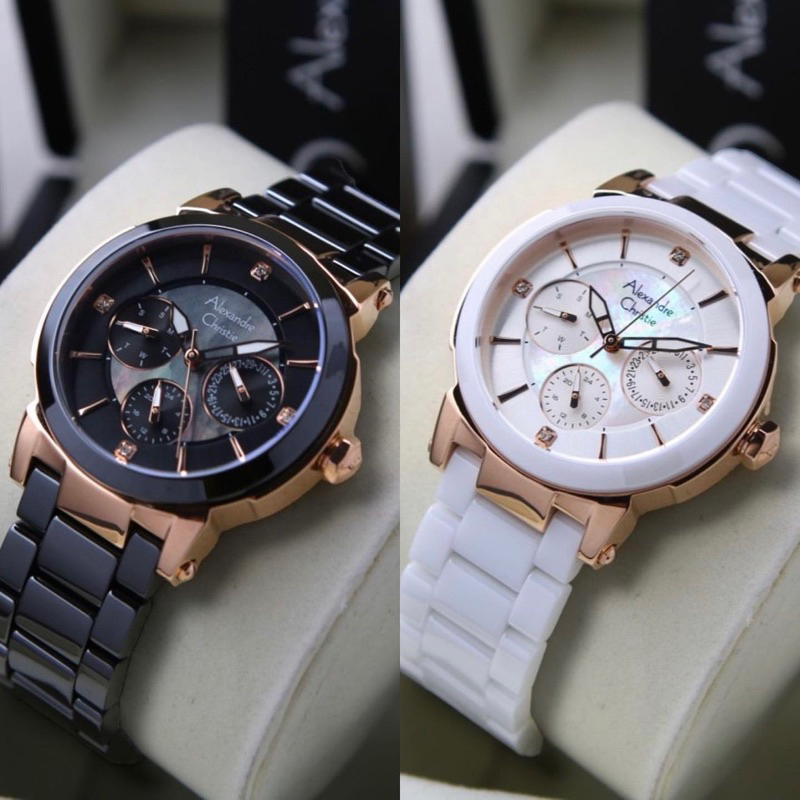 Jam tangan wanita alexander cristie original ac2517 / ac2880 keramik