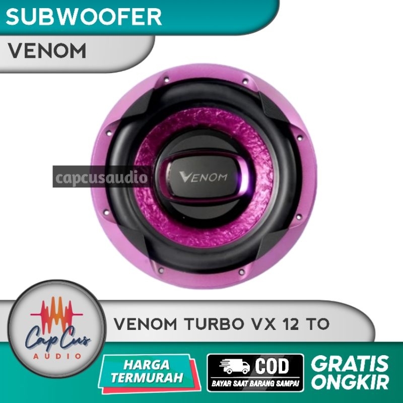 SUBWOOFER 12 INCH VENOM TURBO VX 12 TO / SUBWOOFER VENOM TURBO 12 INCH
