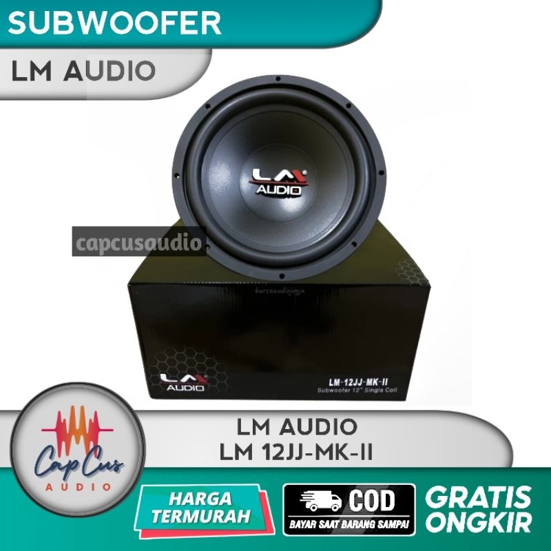 SUBWOOFER SINGLE COIL 12 INCH LM AUDIO LM-12-JJ-MK-II / SUBWOOFER LM AUDIO / SUBWOOFER LM 12 JJ MK I