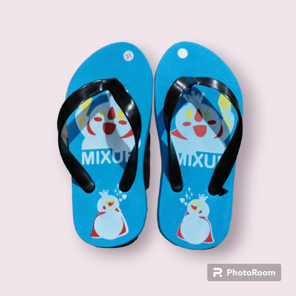 Sandal Jepit Cwo/Cwe | Sandal Anak-anak Mixue Terbaru