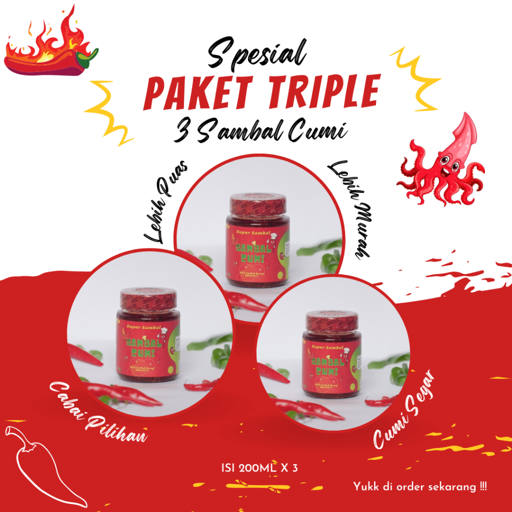 

Sambal cumi isi 200ml asli buatan dapur rumahan - pedas nikmat - harga terjangkau rasa enak-sambel makanan ikan cumi segar pilihan cocok untuk hidangan keluarga