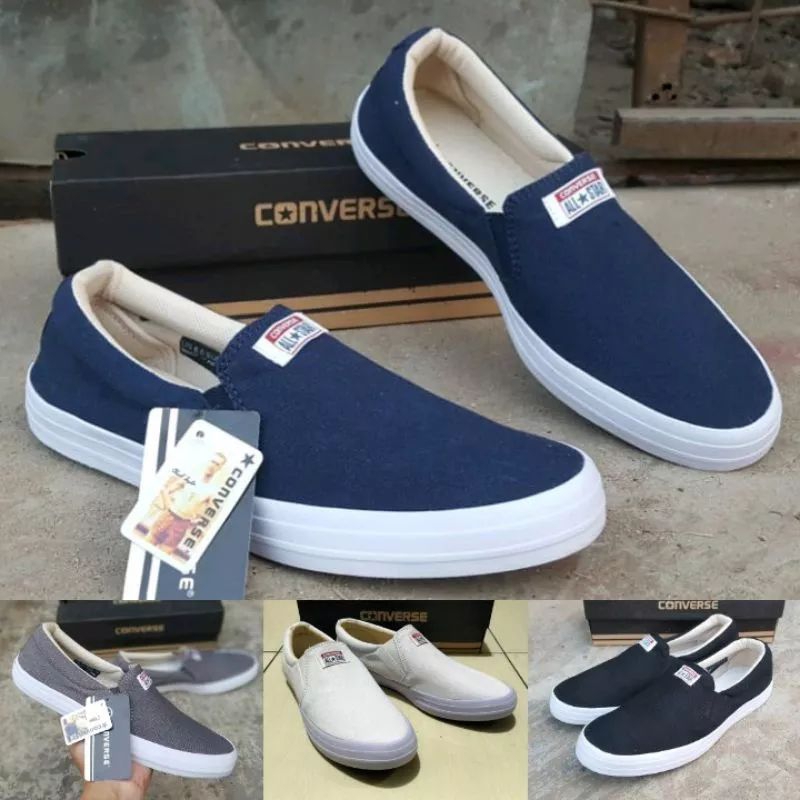 sepatu Converse slip on pria wanita imfort