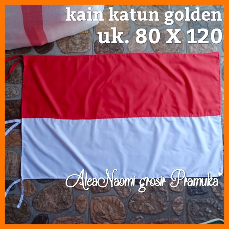 Bendera merah putih 80x120 katun golden halus bendera merah putih 80 x 120 kain katun golden Mela halus dan tebal