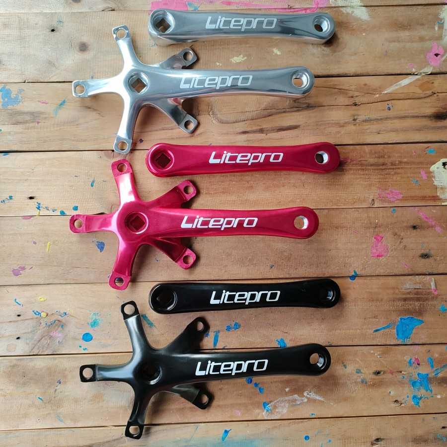 Crank Sepeda Litepro 170 mm BCD 130 BB Kotak