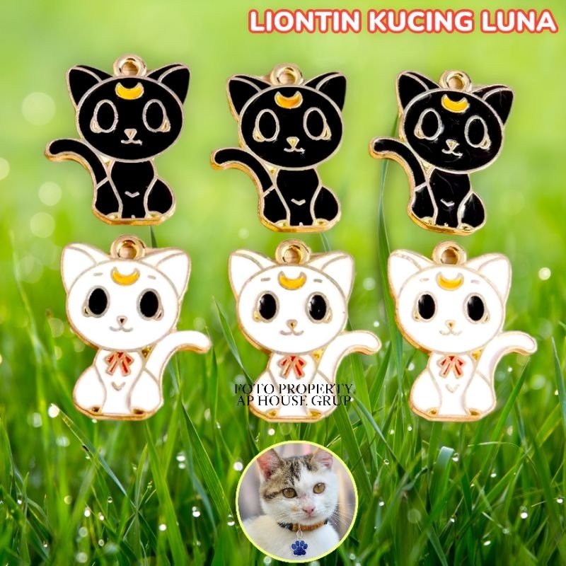 1 PCS LIONTIN KUCING LUNA || CHARM EMAMEL