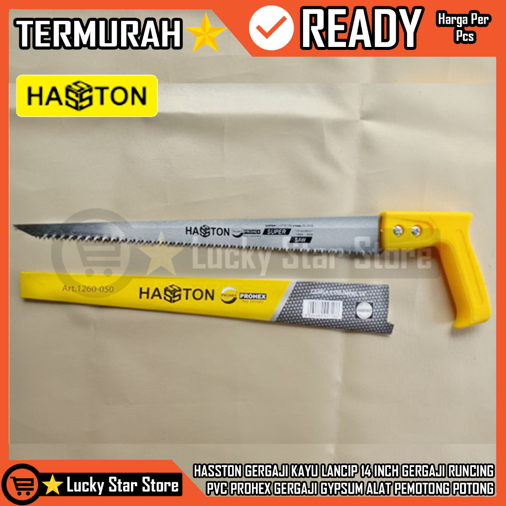 HASSTON GERGAJI KAYU LANCIP 14 INCH GERGAJI RUNCING PVC PROHEX GERGAJI KAYU RUNCING 1260-050 HASSTON