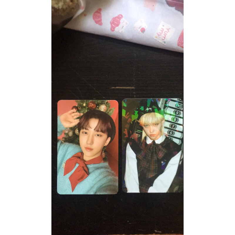 Christmas Evel Changbin Felix Stray Kids Official Photocard