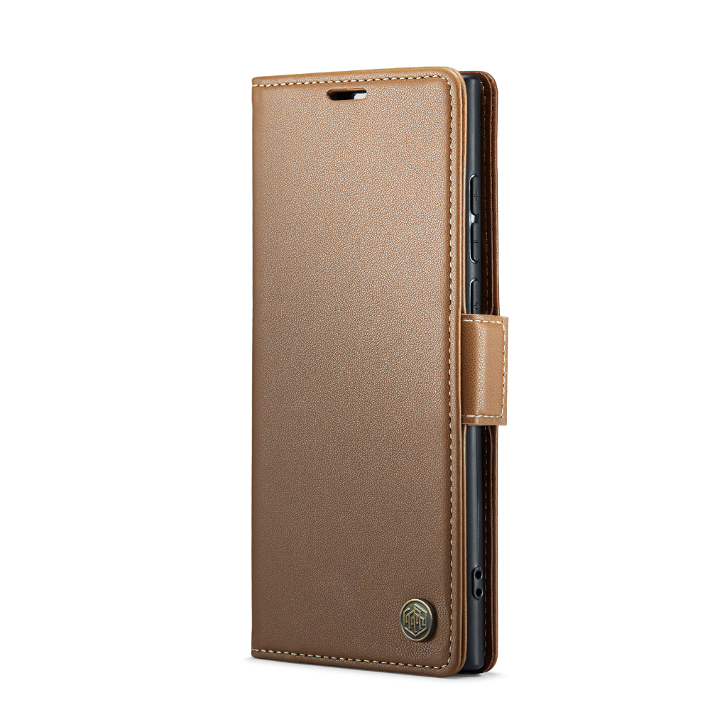 Lambskin PU Leather Case Flip RFID Myroots For Samsung Note 20 Ultra Soft TPU Shockproof Phone Cover Case