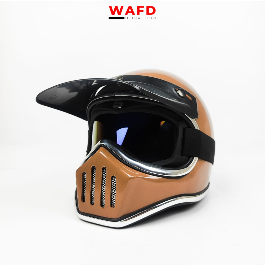 Helm Cakil vol 2 Hah helm Custom Warna Coklat