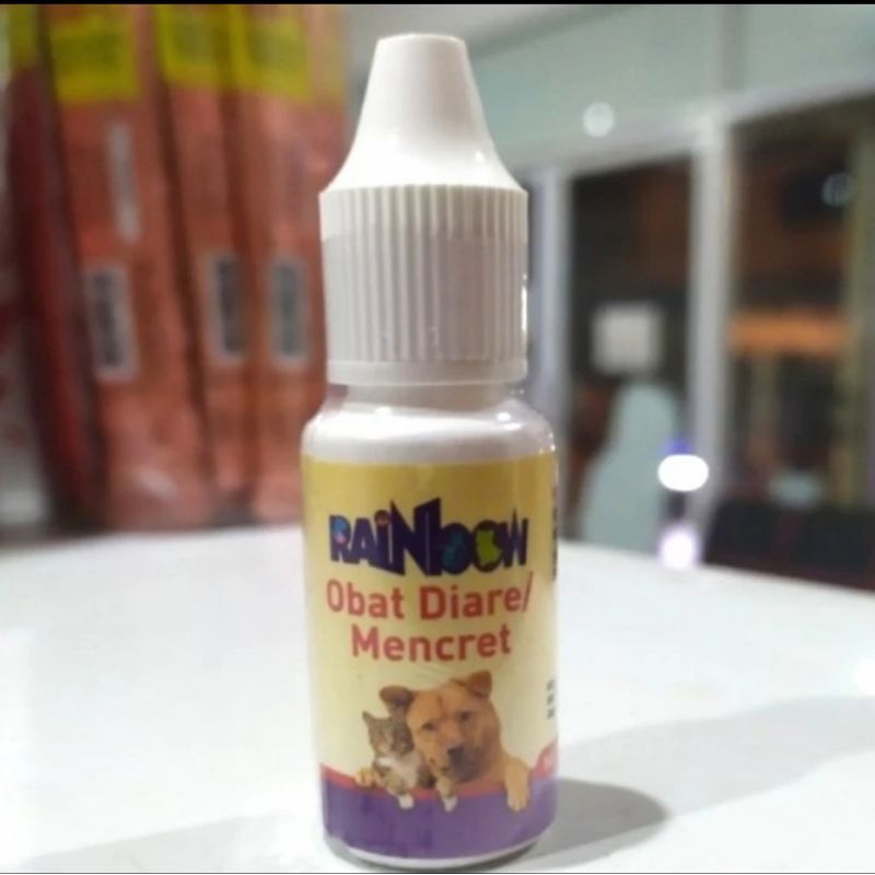 obat diare kucing anjing dan kelinci - rainbow obat diare 8 ml